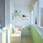 Красивый и светлый балкон