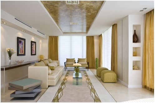 Фото ковра в светлой гостиной