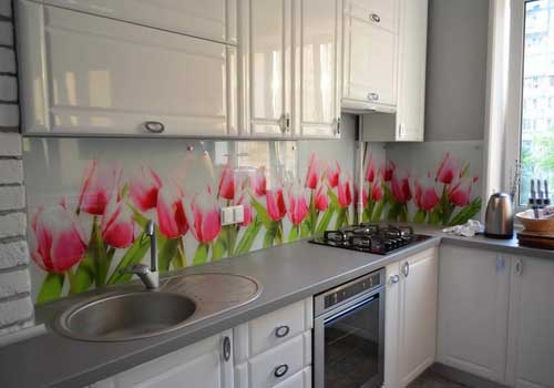 Стеклянный фартук на кухне фото Стеклянный фартук на кухне фото
