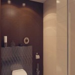 Совмещенная ванная шоколадного цвета дизайн