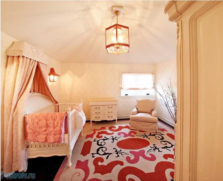 Балдахин над детской кроваткой. Фото