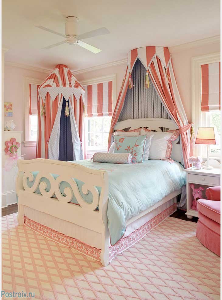 Детский балдахин над кроватью. Фото