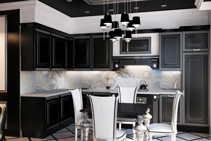 Встроенная кухонная техника. Черный цвет в интерьере Встроенная кухонная техника. Черный цвет в интерьере