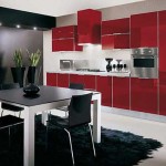 Кухня черная с красным. Фото 15