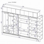 Фото 5. Чертеж шкафа купэ