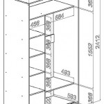Фото 2. Чертеж узкого шкафа купе