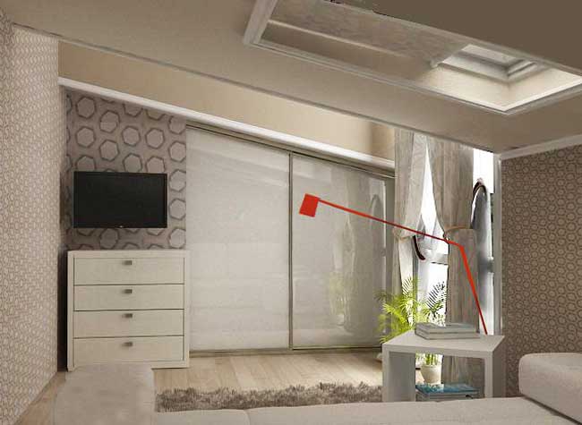 Коричневая детская спальня 12 кв. м. Фото 8