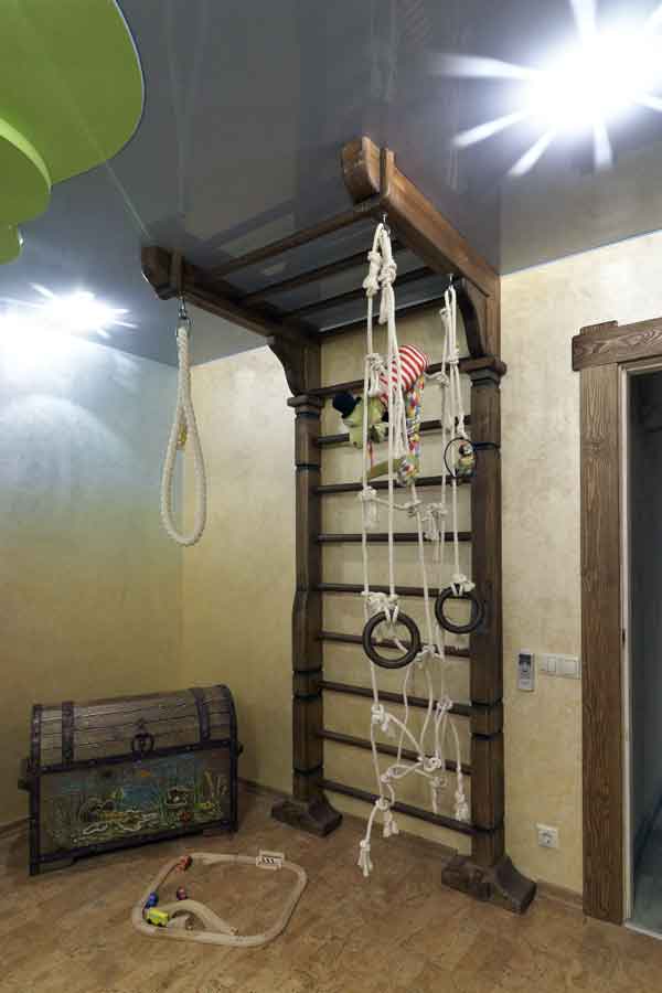 Спорт зона в комнате в морском стиле Спорт зона в комнате в морском стиле