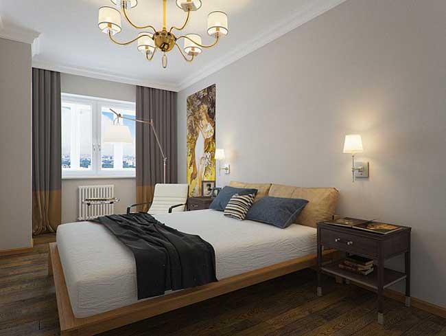 Дизайн спальни в стиле минимализм. Стены в спальне серого цвета Дизайн спальни в стиле минимализм. Стены в спальне серого цвета