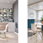 Зона кухни и столовой. Скандинавский стиль в интерьере студии