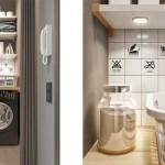 Прачечная зона в квартире 40 кв. м. Фото