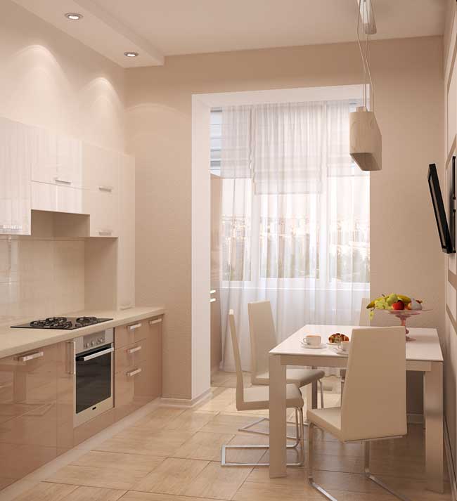 Дизайн интерьера кухонной зоны в маленькой квартире Дизайн интерьера кухонной зоны в маленькой квартире
