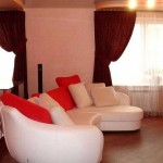 Красные шторы в гостиную 2014. Фото 14