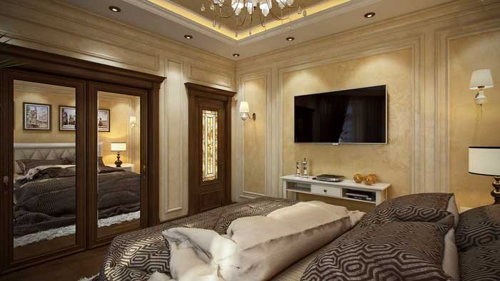 Ремонт спальни в классическом стиле. Площадь спальни 17 квадратных метров Ремонт спальни в классическом стиле. Площадь спальни 17 квадратных метров