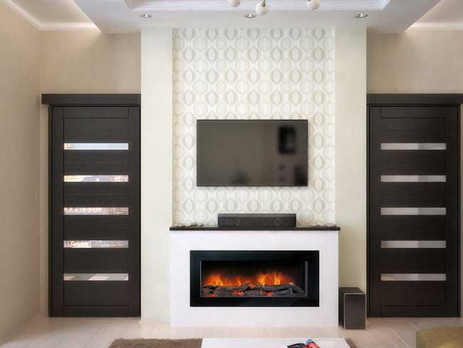 Декоративный камин в зале 16-18 кв. м. Фото 2 Декоративный камин в зале 16-18 кв. м. Фото 2