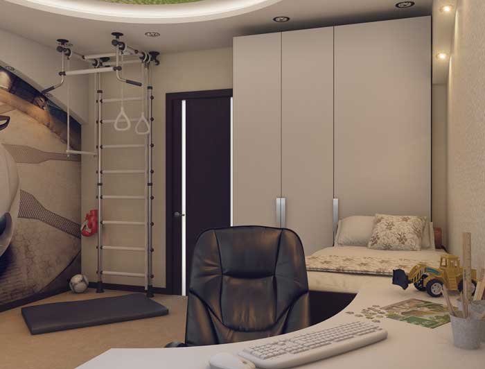 Дизайн рабочей зоны в детской для мальчика. Фото 4