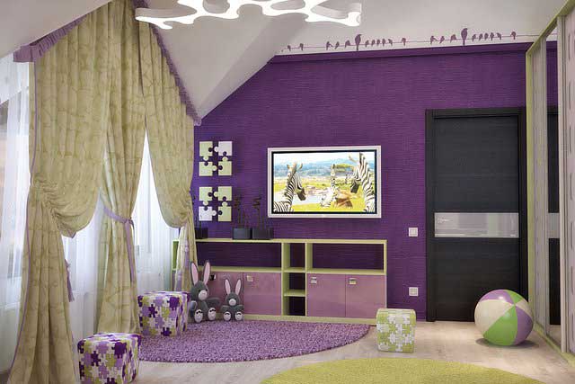 Отделка детской спальни