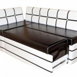 Диван для кухни черно-белого цвета фото 9