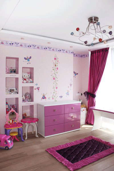 Розовая комната для девочки Розовая комната для девочки