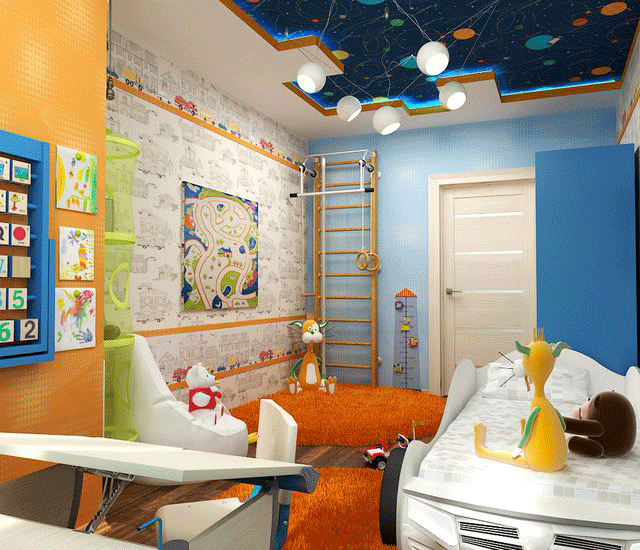 Светлая комната для ребенка автомобильная тема Светлая комната для ребенка автомобильная тема