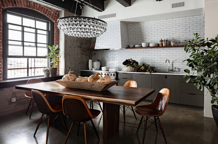 Смешение стилей в дизайне кухни - Фото