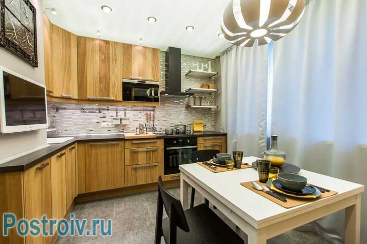 Зонирование пространства кухни: выделение рабочей зоны - Фото