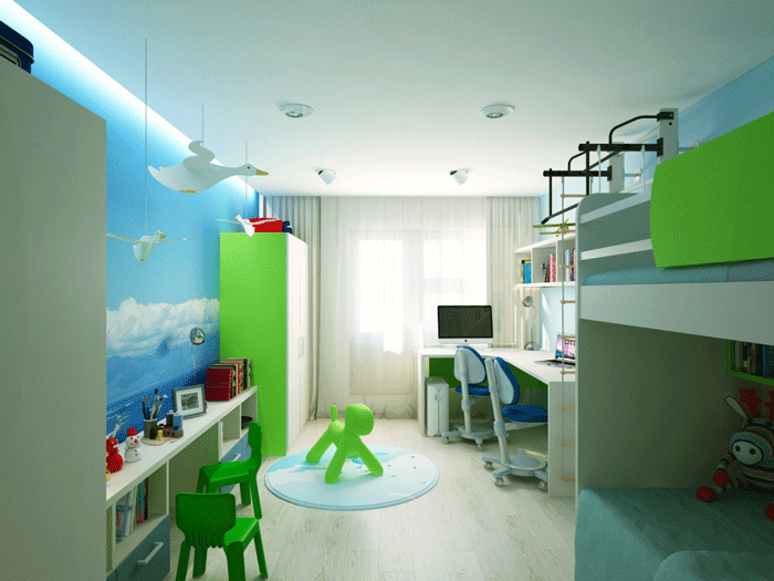 Комната для двух детей дошкольного возраста Комната для двух детей дошкольного возраста