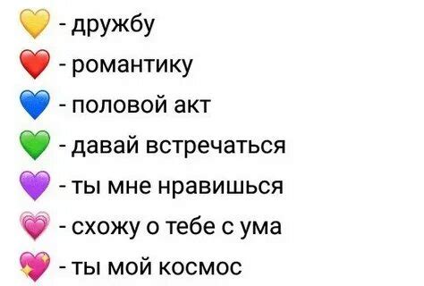 Значение сердечек в мессенджерах