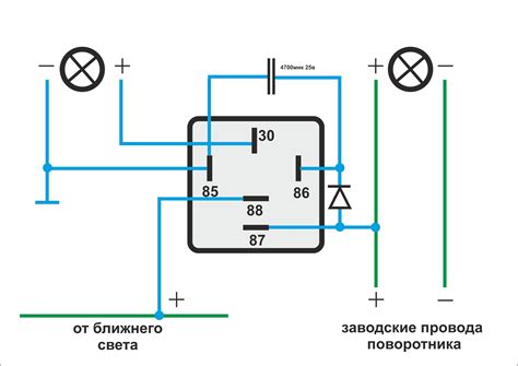 Расположение реле поворотов на передней панели МТЗ-82 нового образца