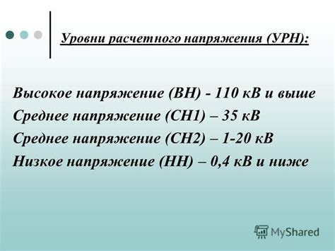 Уровни напряжения: ВН, СН1, СН2, НН - как определить их значения