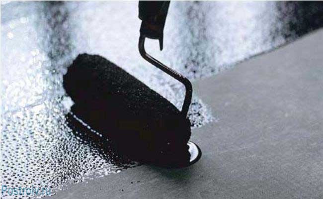 Гидроизолирующий слой с использованием мастик