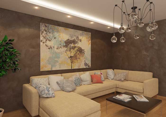 Картина в современном зале. Фото 6