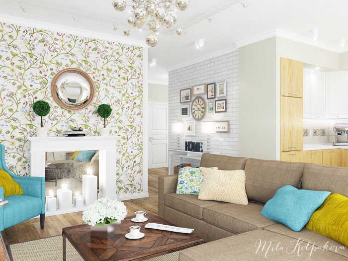 Гостиная с декоративным камином бюджетный вариант 2014 Гостиная с декоративным камином бюджетный вариант 2014