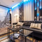 Дизайн гостиной в стиле лофт после ремонта - Фото