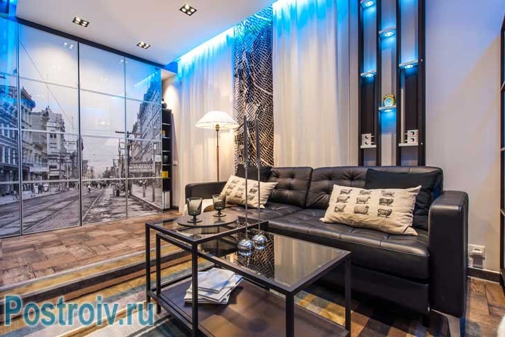 Дизайн гостиной в стиле лофт после ремонта - Фото Дизайн гостиной в стиле лофт после ремонта - Фото