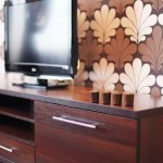 Телевизор в нише из гипсокартона. Фото 10