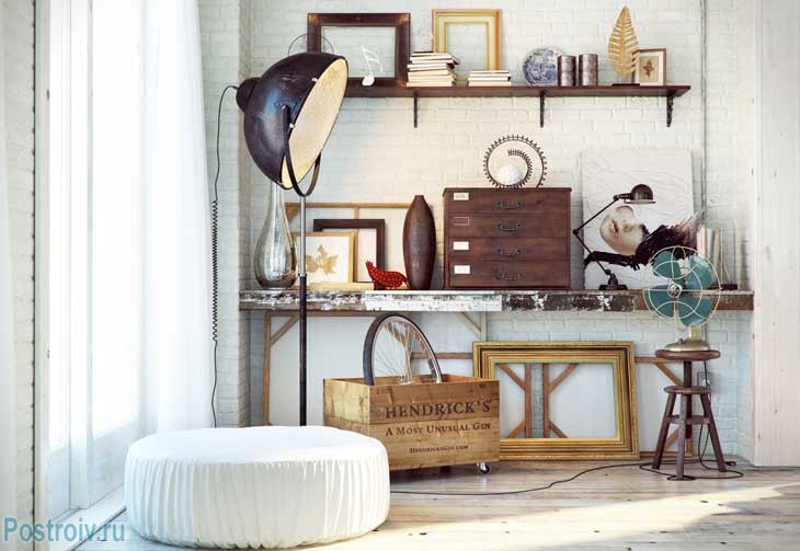 Декорирование квартиры в стиле лофт. Фото