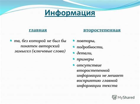 Главная информация