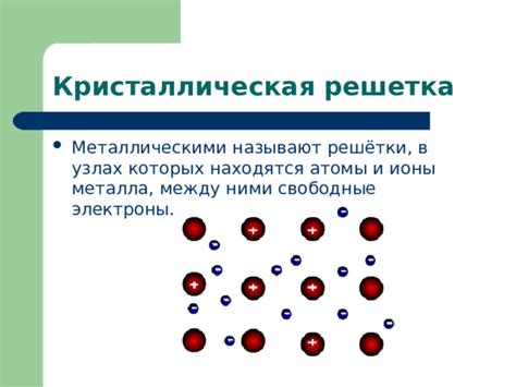 Ионы металла представляются в двух состояниях - положительном и отрицательном