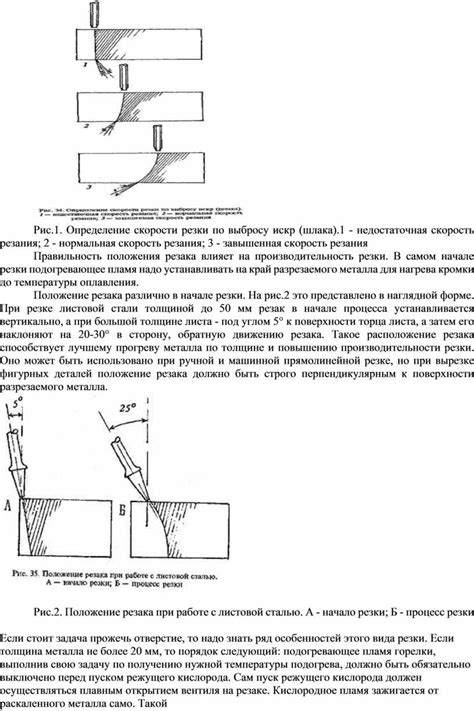 Определение оптимальной скорости резки