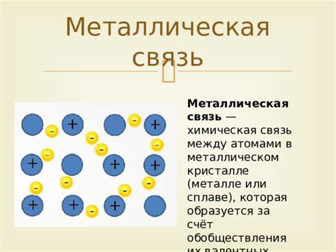 Различия между атомами металлов и другими элементами