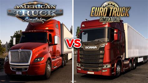 Разница между Euro Truck Simulator 2 и American Truck Simulator