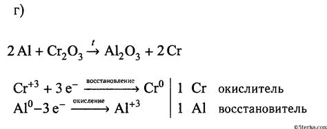 Реакции восстановления