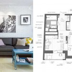 Интерьер однокомнатной квартиры после ремонта. 45 кв. м. скандинавский стиль - Фото