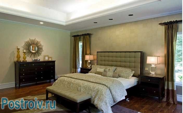 Как расставить мебель в большой спальне 16, 17, 18 кв. м. 