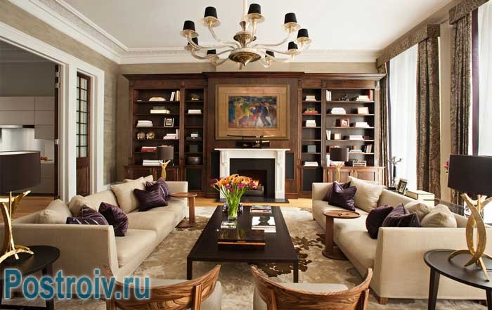 Как расставить мебель в гостиной: симметричный способ расстановки, два дивана и стулья Как расставить мебель в гостиной: симметричный способ расстановки, два дивана и стулья