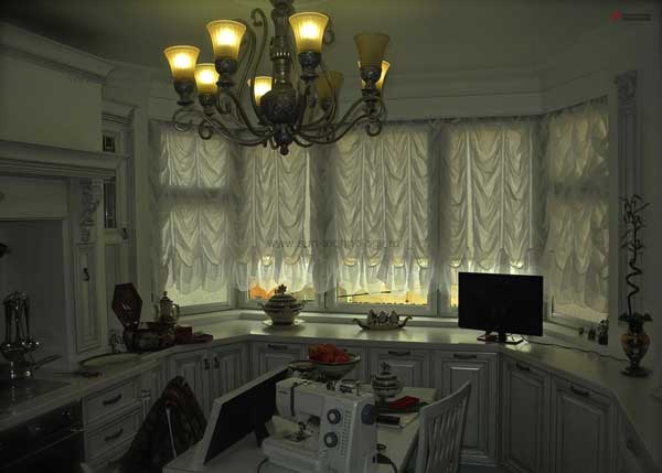 Дизайн кухни с эркером п44т рабочая зона светлая кухня Дизайн кухни с эркером п44т рабочая зона светлая кухня