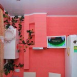 Фото интерьера кухни 6 кв.м. с газовой колонкой