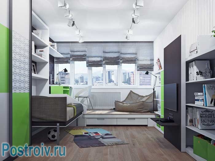 Дизайн светлой детской комнаты в стиле минимализм. Элементы стиля хай-тек Дизайн светлой детской комнаты в стиле минимализм. Элементы стиля хай-тек