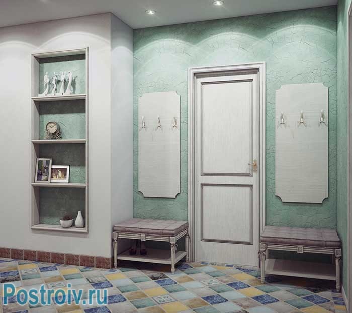 Бирюзовый цвет в интерьере прихожей. Фото Бирюзовый цвет в интерьере прихожей. Фото